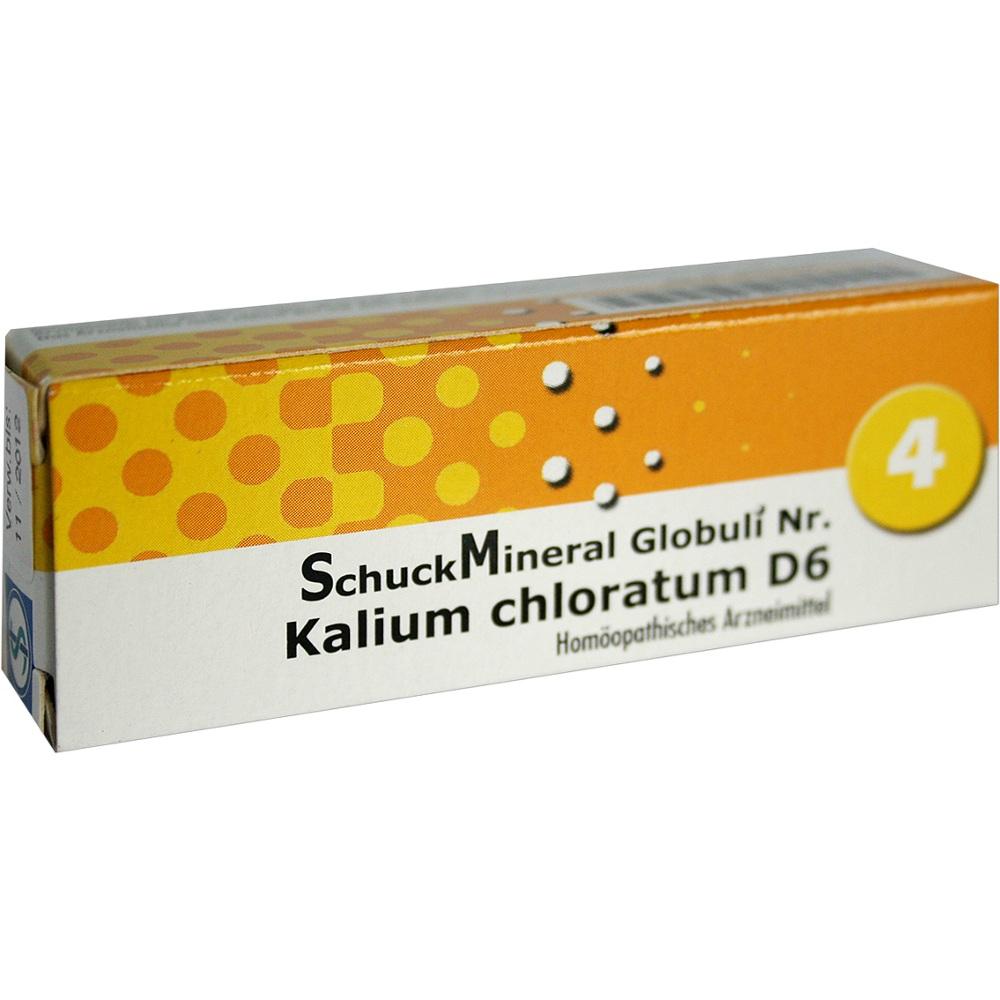 SCHUCKMINERAL Globuli 4 Kalium chloratum D6 7.5 g Globuli