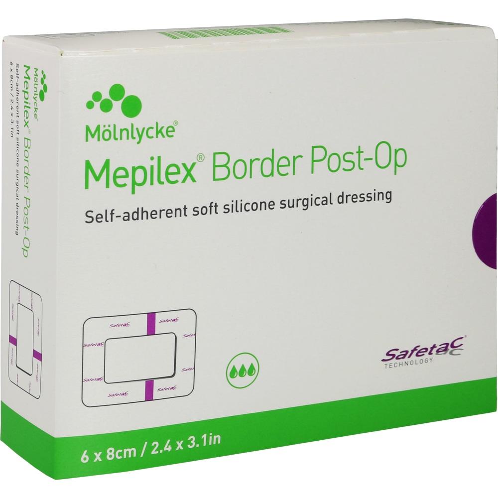 MEPILEX Border Post-OP Schaumverb.haftend 6x8 cm 10 St Verband