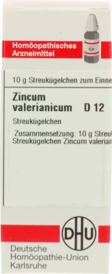 ZINCUM VALERIANICUM D 12 Globuli 10 g Globuli