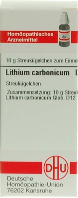 LITHIUM CARBONICUM D 12 Globuli 10 g Globuli