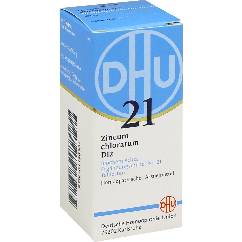 DHU Schüssler-Salz Nr. 21 Zincum chloratum D 12 Tabletten 80 St Tabletten