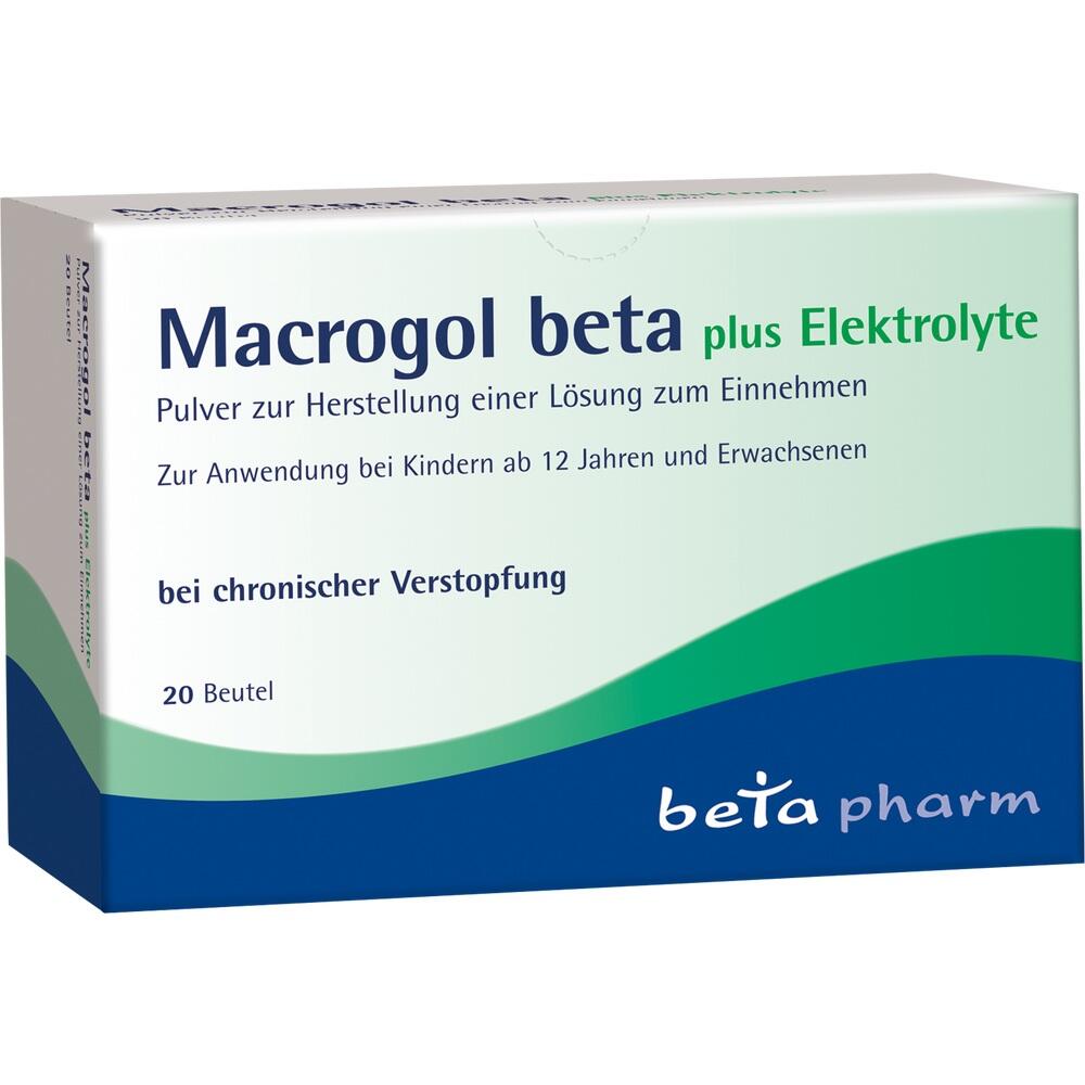 Macrogol beta plus Elektrolyte 20 St Pulver zur Herstellung einer Lösung zum Einnehmen