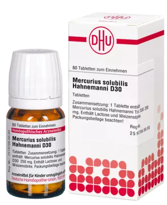MERCURIUS SOLUBILIS Hahnemanni D 30 Tabletten 80 St Tabletten