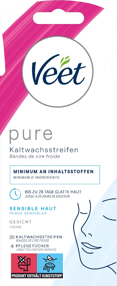 VEET Kaltwachs-Streifen Gesicht 20 St Streifen