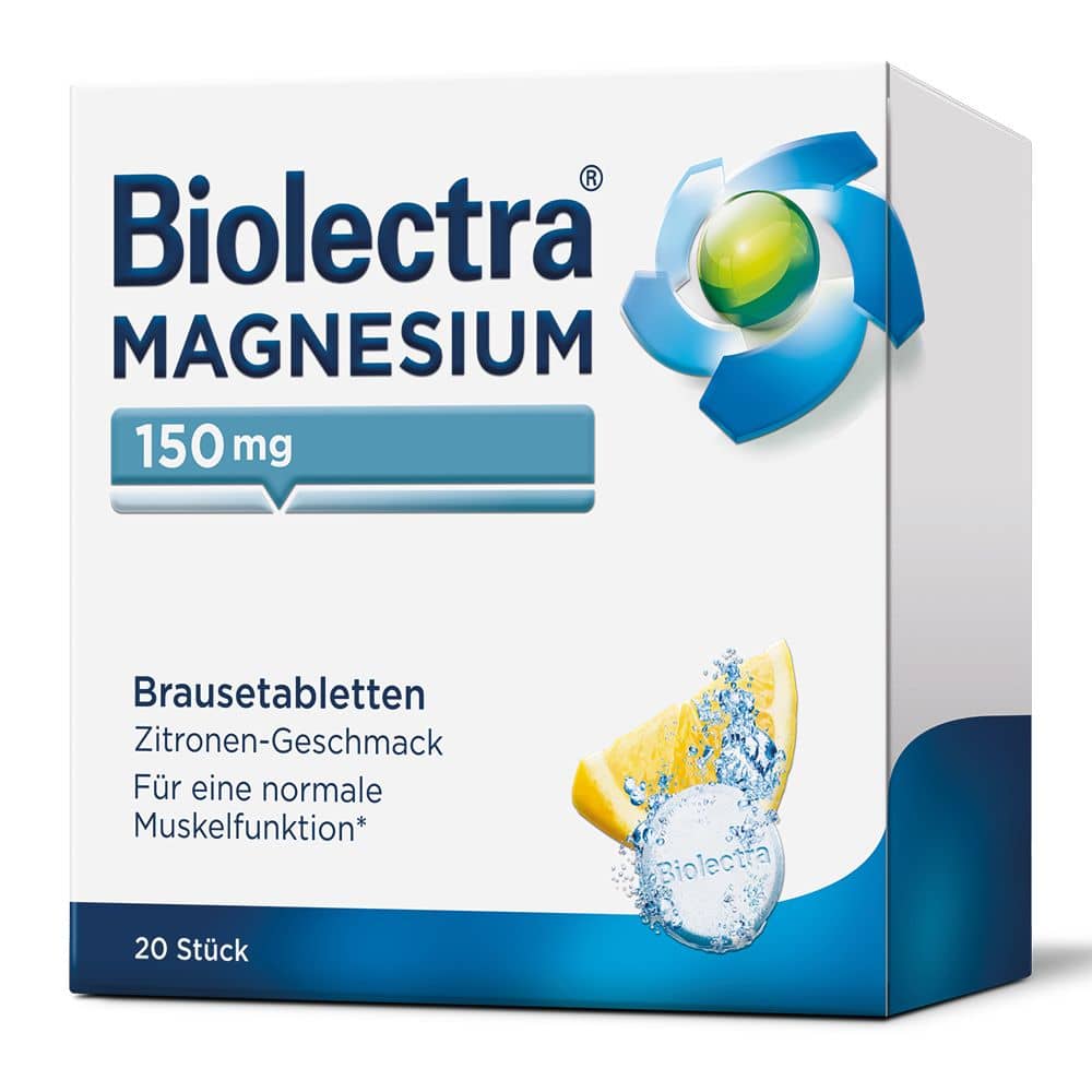 Biolectra MAGNESIUM 150mg Zitrone  20 St Brausetabletten