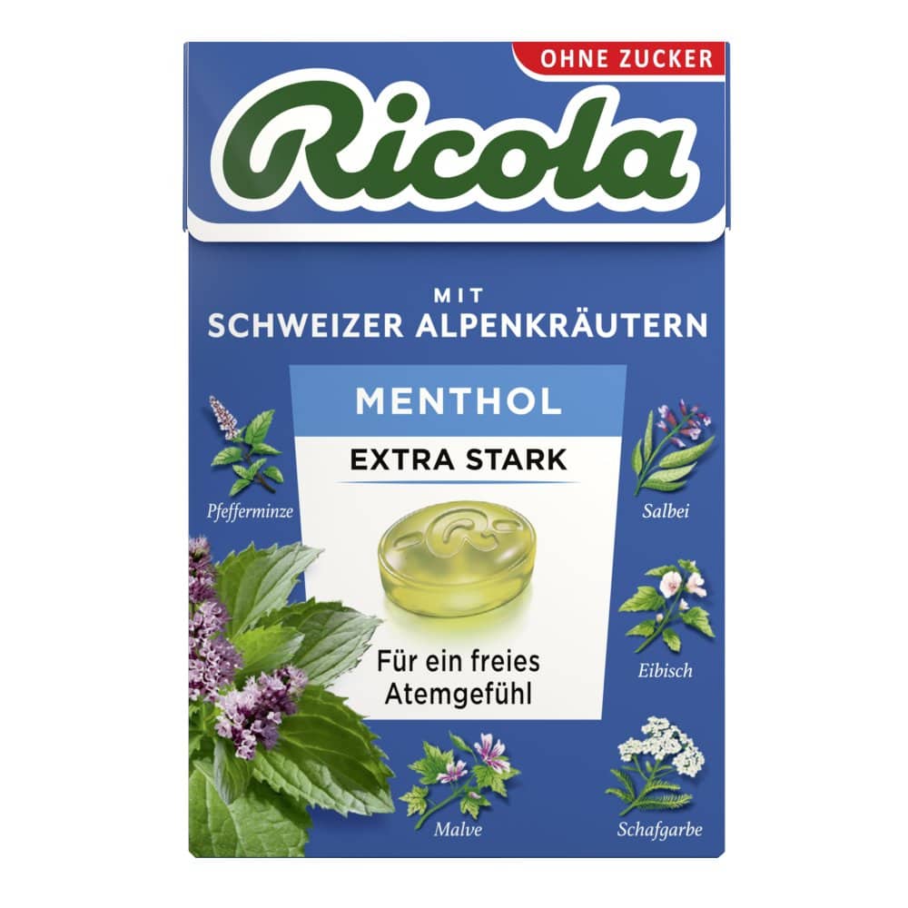 Ricola Menthol ohne Zucker 50 g Bonbons