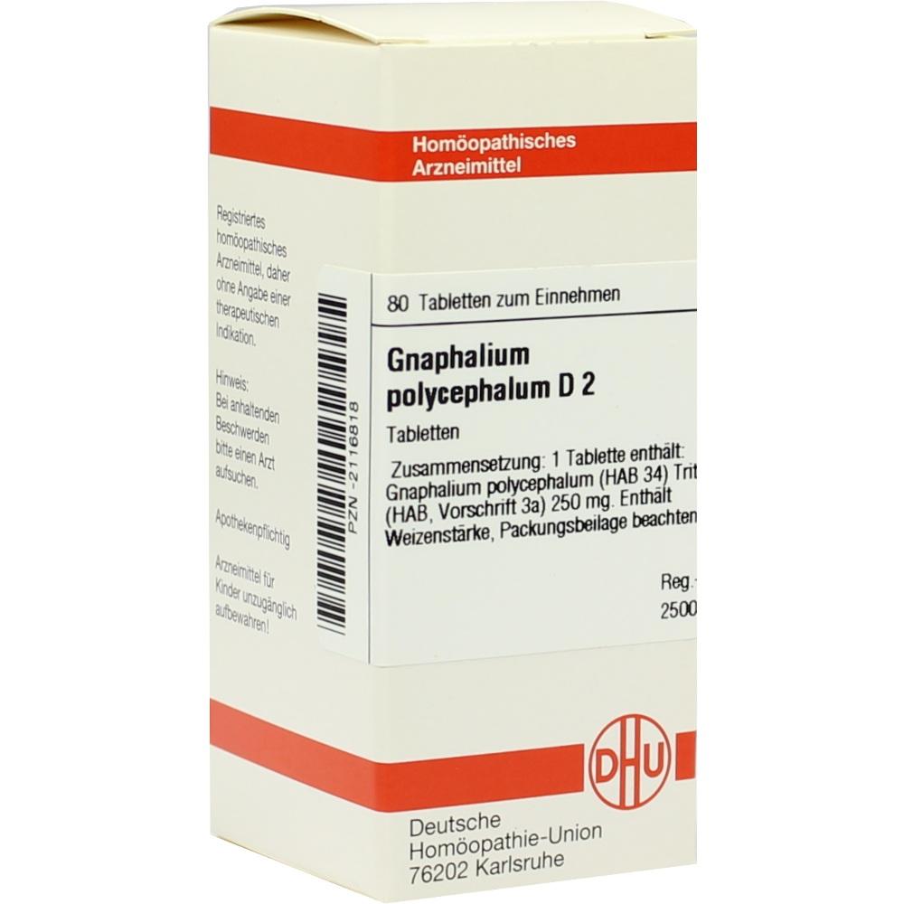 GNAPHALIUM POLYCEPHALUM D 2 Tabletten 80 St Tabletten