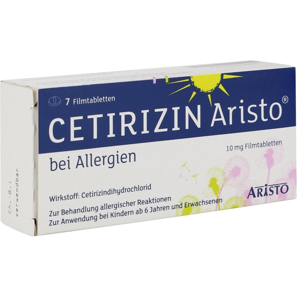 Cetirizin Aristo bei Allergien 10mg 7 St Filmtabletten