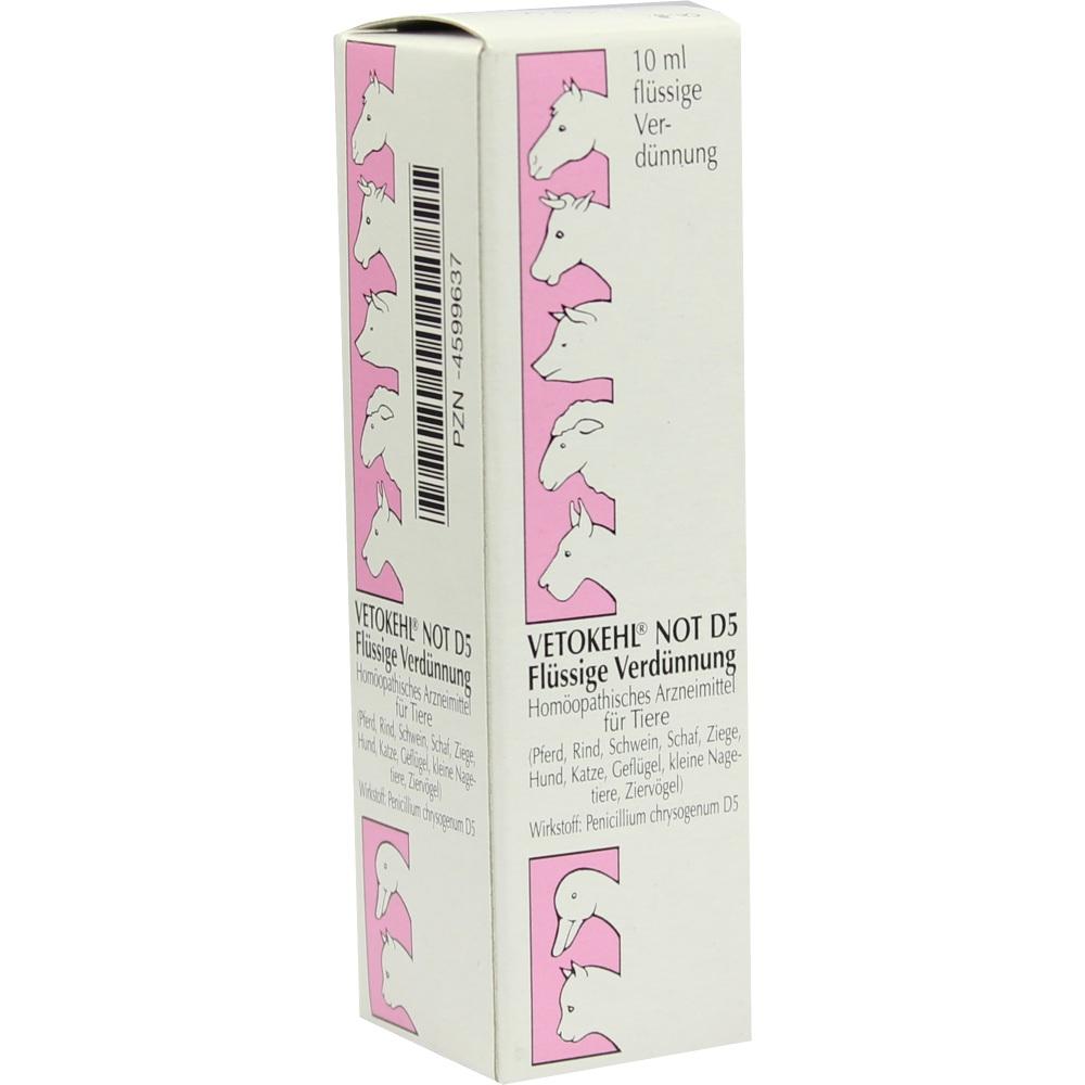 VETOKEHL NOT. D 5 Tropfen vet. 10 ml Tropfen