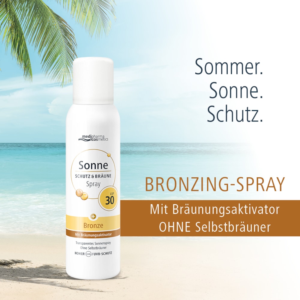 medipharma cosmetics Sonne SCHUTZ & BRÄUNE LSF 30 Aerosol-Spray 150 ml Spray