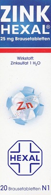 Zink HEXAL 20 St Brausetabletten