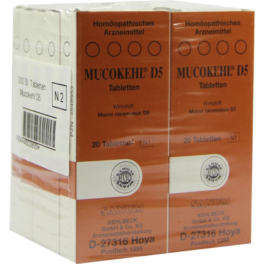 MUCOKEHL Tabletten D 5 10X20 St Tabletten