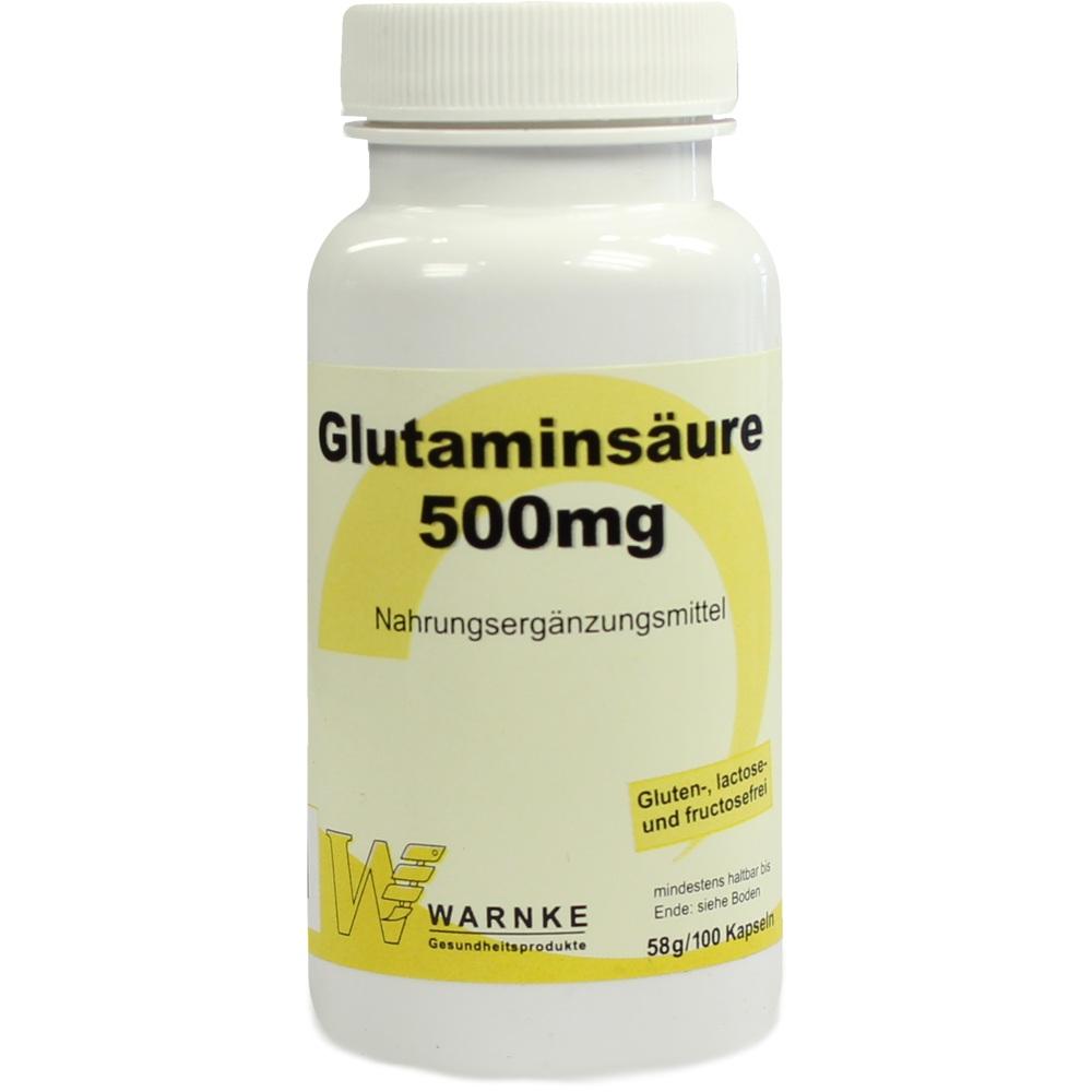 GLUTAMINSÄURE 500 mg Kapseln 100 St Kapseln