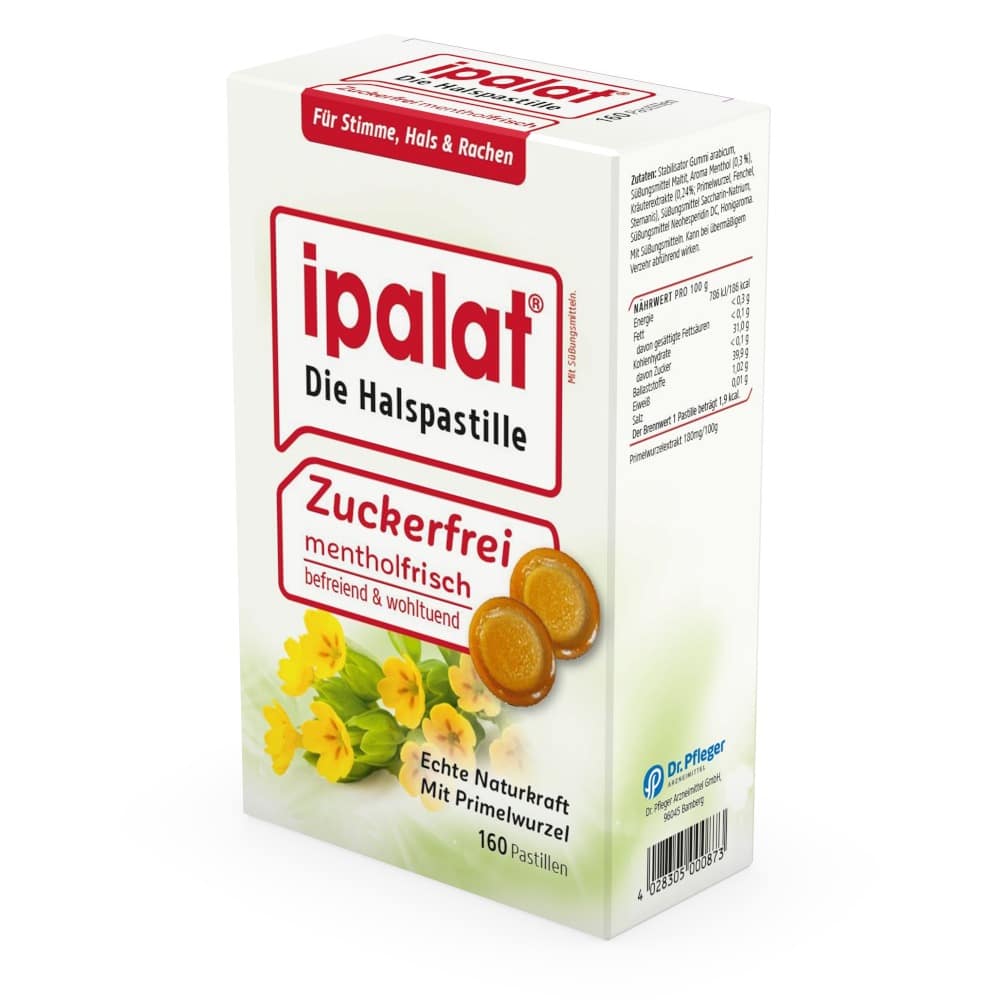 IPALAT Halspastillen zuckerfrei 160 St Pastillen