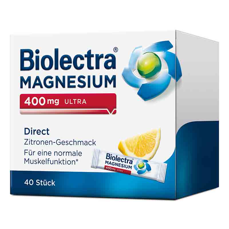 Biolectra MAGNESIUM 400mg ULTRA Direct Zitrone 40 St Pellets