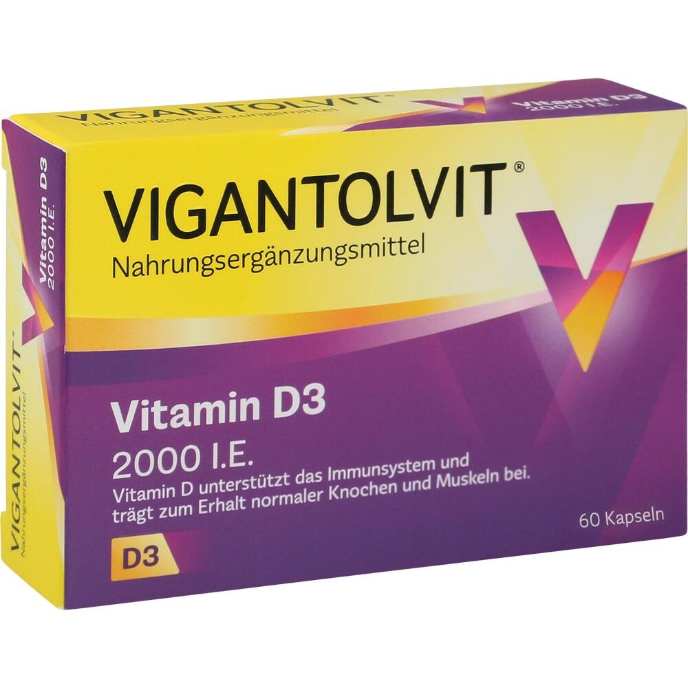 VIGANTOLVIT Vitamin D3 2000 I.E.  60 St Weichkapseln