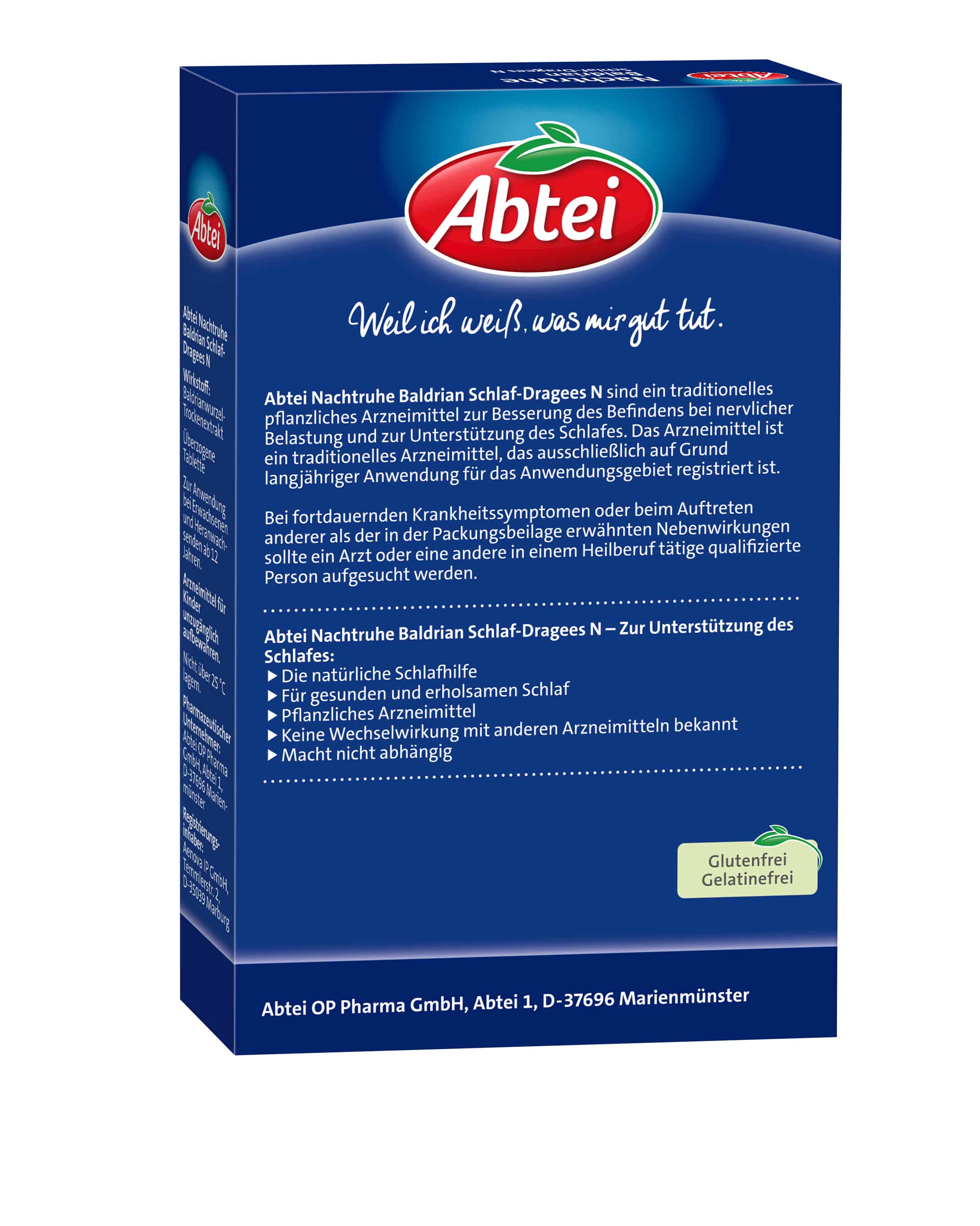 Abtei Nachtruhe Baldrian Schlaf-Dragees N  90 St Dragees