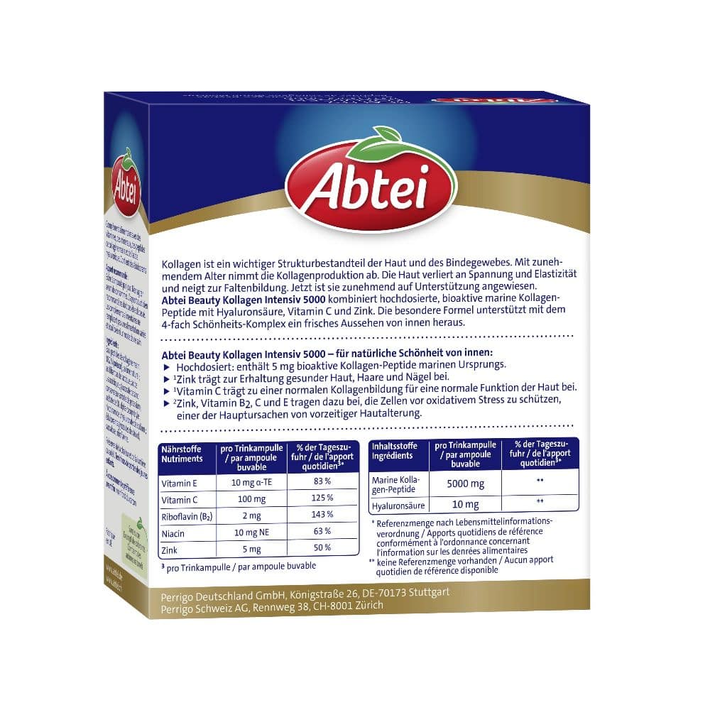 Abtei Beauty Kollagen Intensiv 5000 10X25 ml Trinkampullen