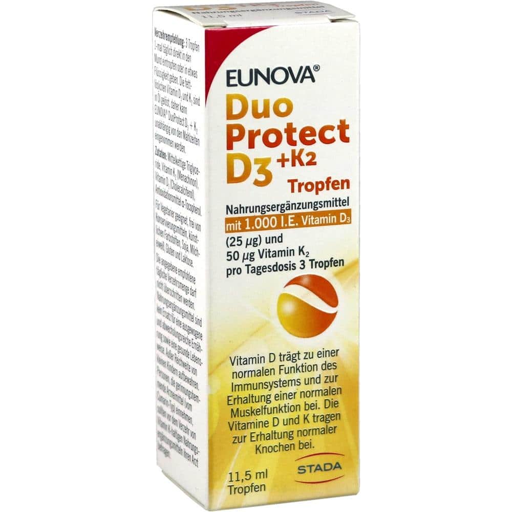 EUNOVA  DuoProtect D3+K2 1.000 I.E./50 µg Tropfen 11.5 ml Tropfen