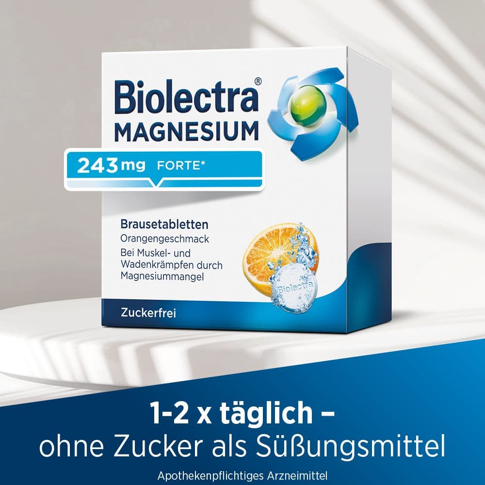 Biolectra MAGNESIUM 243mg FORTE Orange 40 St Brausetabletten