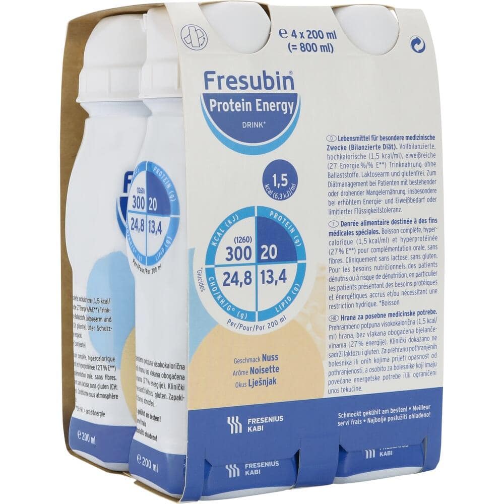 Fresubin Protein Energy DRINK Trinknahrung Nuss 4X200 ml Lösung