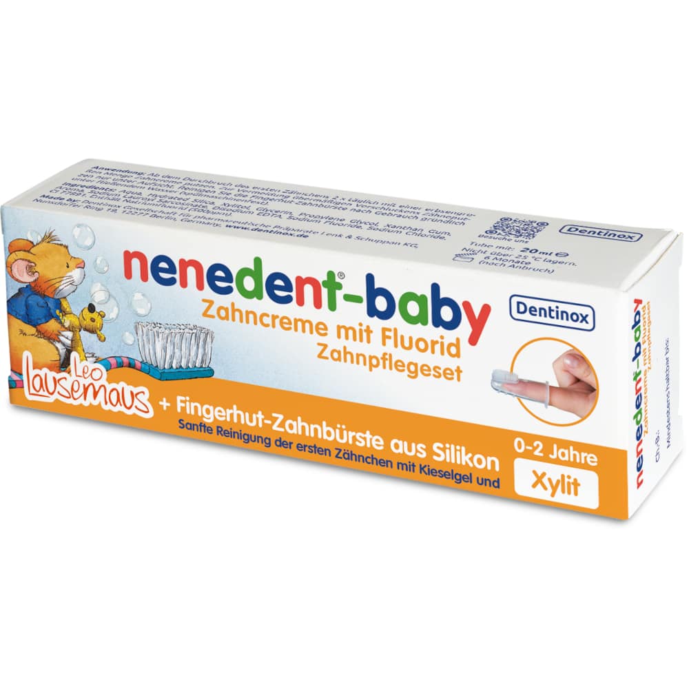 NENEDENT Baby Zahnpflege Set 20 ml Zahnpasta