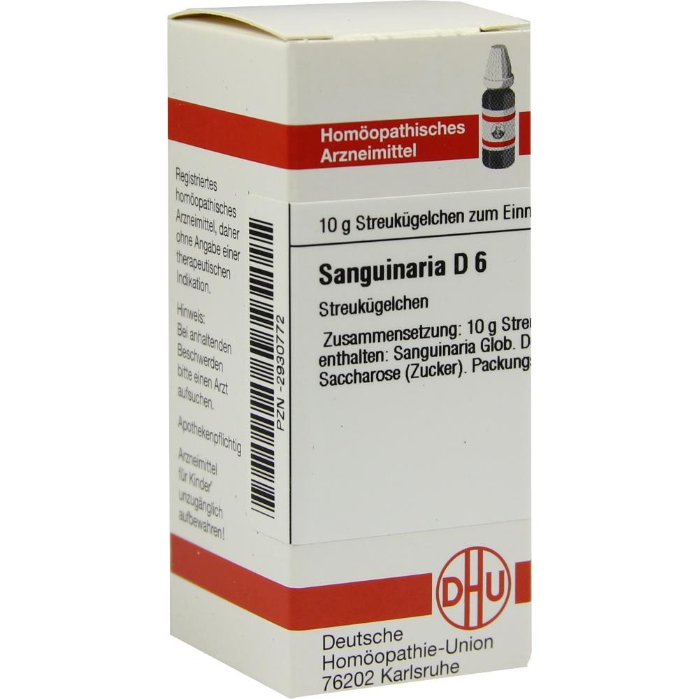 SANGUINARIA D 6 Globuli 10 g Globuli