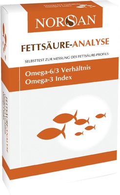 NORSAN Fettsäure-Analyse Selbsttest Omega 3/6 Verhältnis 1 St Test