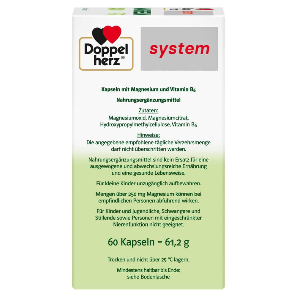 Doppelherz system MAGNESIUM 400 PUR 60 St Kapseln