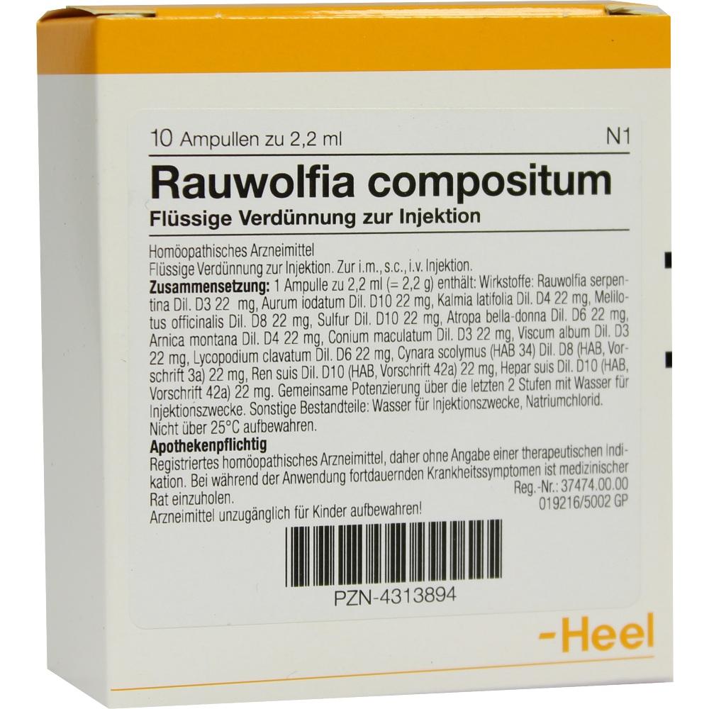 RAUWOLFIA COMPOSITUM Ampullen 10 St Ampullen