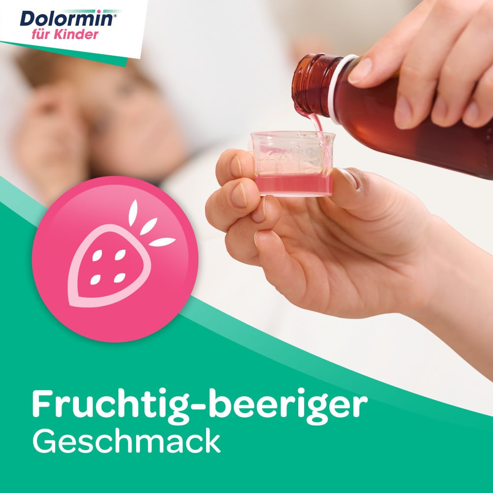 Dolormin Ibuprofensaft, 40 mg/ml für Kinder bei Schmerzen & Fieber
