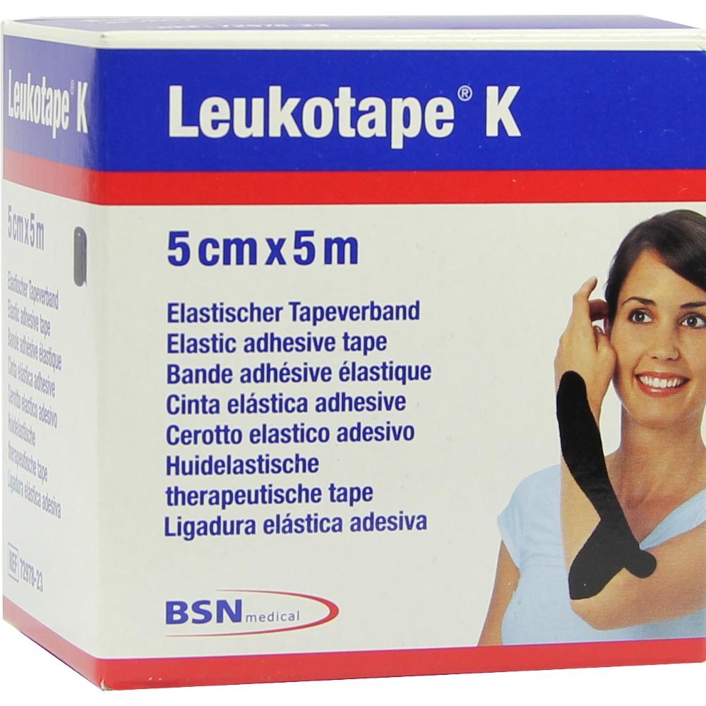 LEUKOTAPE K 5 cm schwarz 1 St Verband