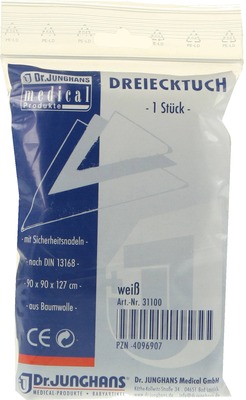 DREIECKTUCH rohweiß 90x90x127 31100 1 St
