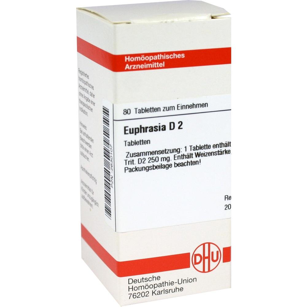 EUPHRASIA D 2 Tabletten 80 St Tabletten