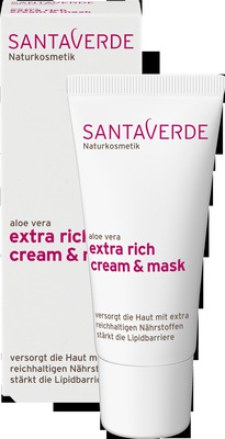 SANTA VERDE extra rich cream & mask aloe vera  30 ml Creme