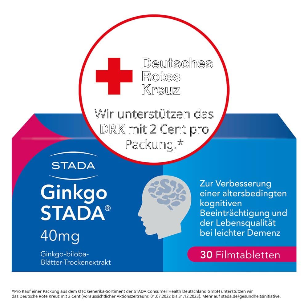 Ginkgo STADA 40mg 30 St Filmtabletten