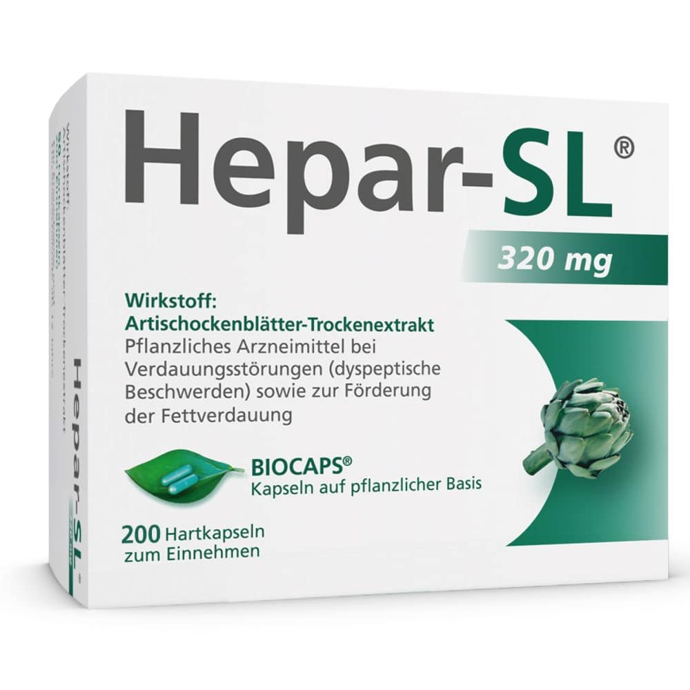HEPAR SL 320 mg Hartkapseln 200 St Hartkapseln