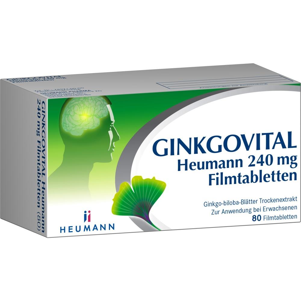 GINKGOVITAL Heumann 240 mg 80 St Filmtabletten