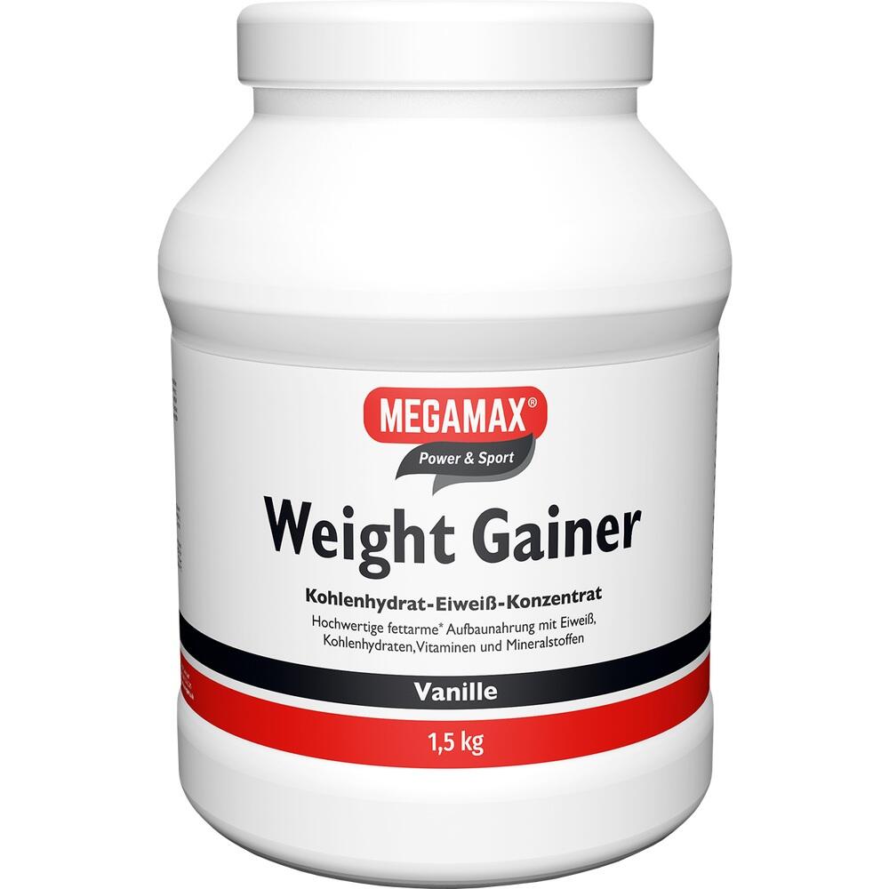 WEIGHT GAINER Megamax Vanille Pulver 1500 g Pulver