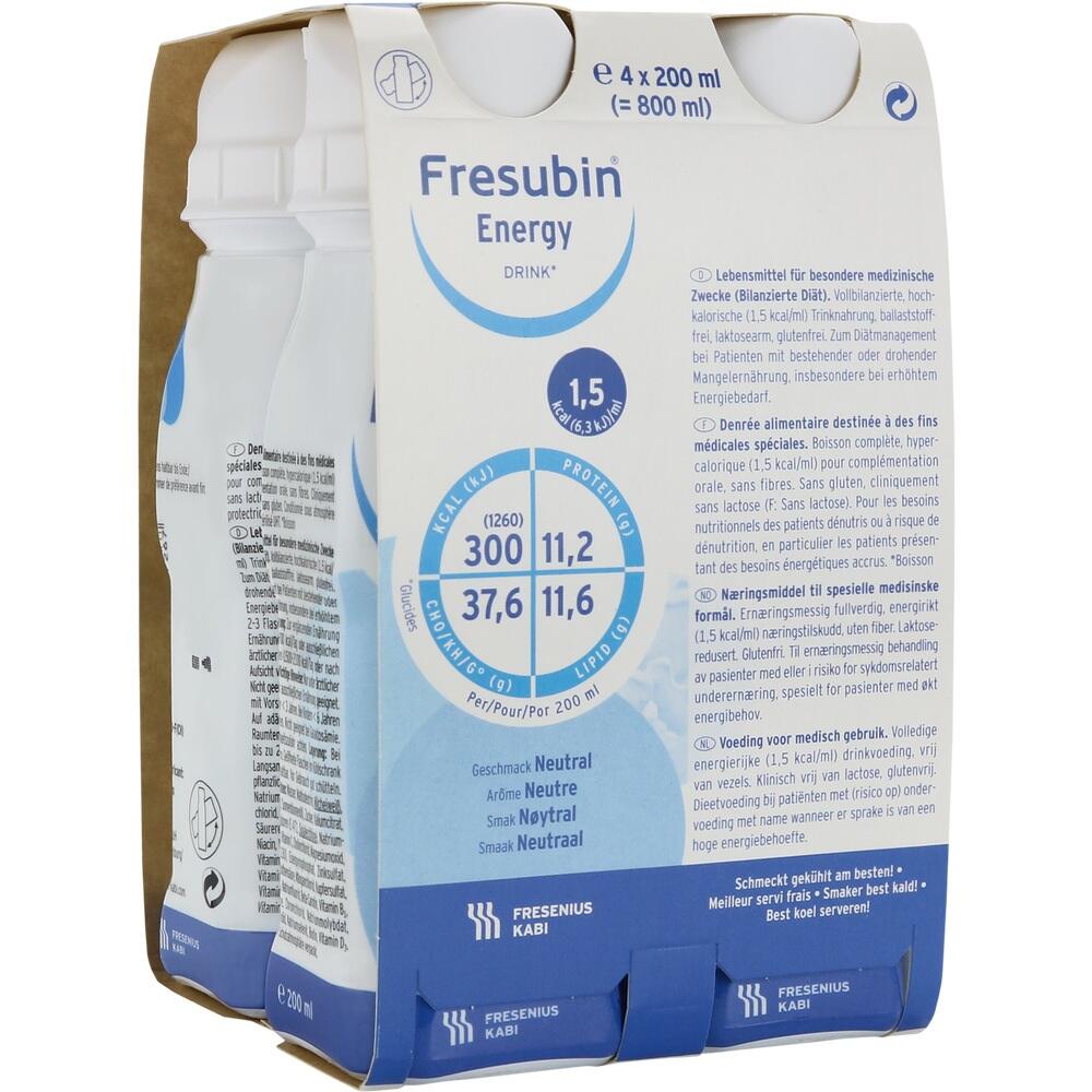 Fresubin Energy Trinknahrung Neutral 4X200 ml Flüssigkeit