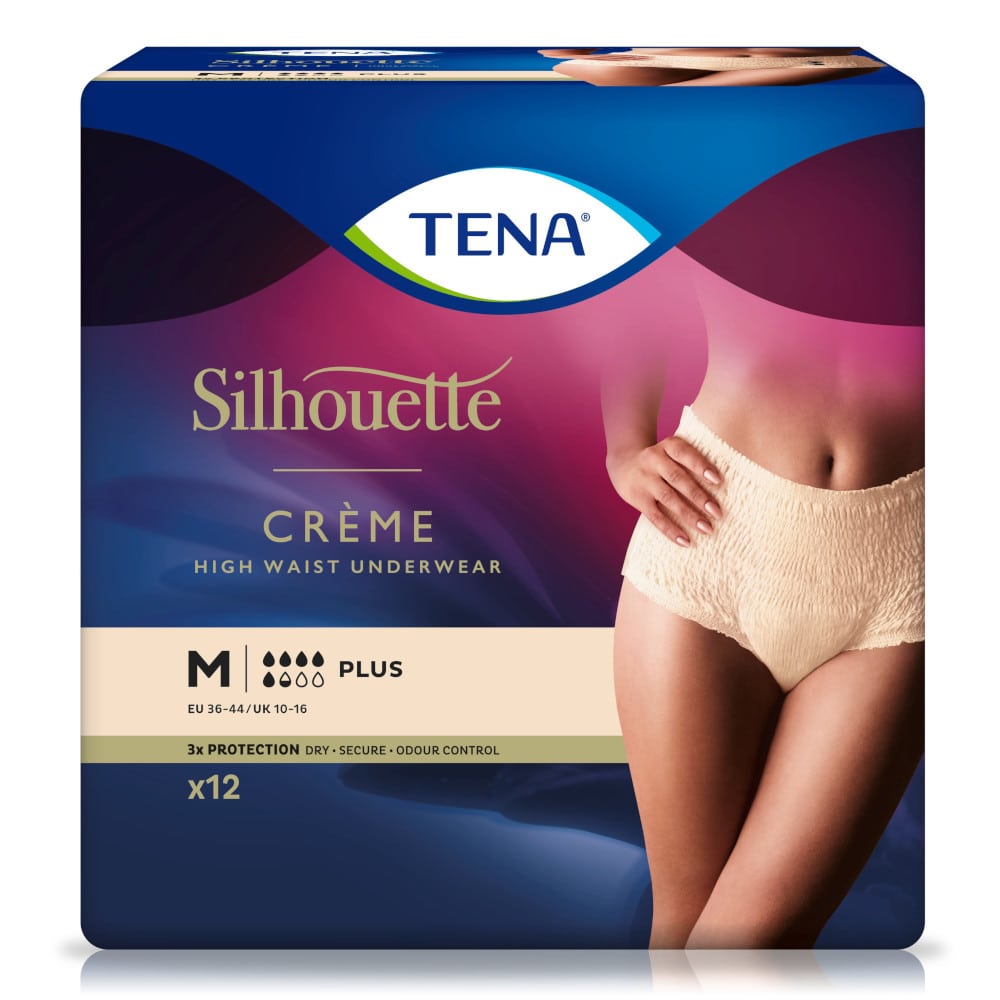TENA Silhouette CRÈME PLUS M Taillenhohe Pants 12 St