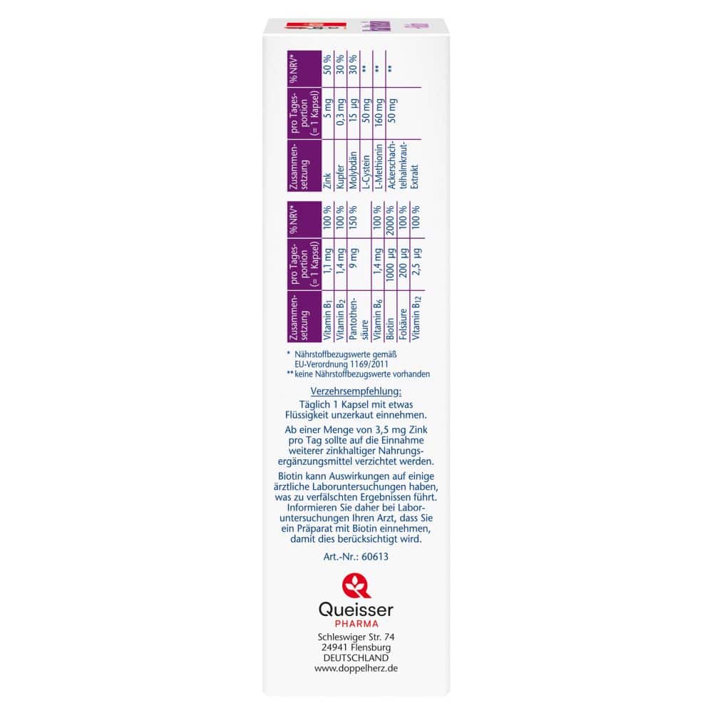 Doppelherz aktiv Haar Intensiv + Biotin  80 St Kapseln