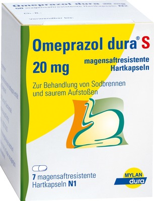 Omeprazol dura S 20mg 7 St Magensaftresistente Hartkapseln