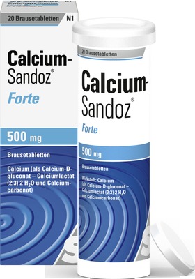 Calcium-Sandoz forte 500mg 20 St Brausetabletten