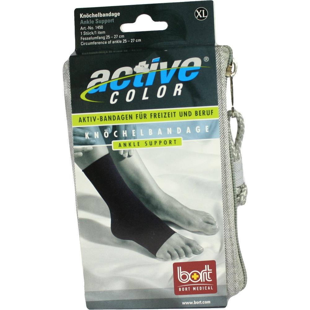 BORT ActiveColor Knöchelbandage x-large schwarz 1 St
