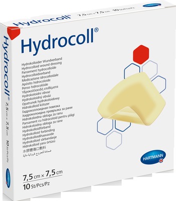 HYDROCOLL Wundverband 7,5x7,5 cm 10 St Kompressen