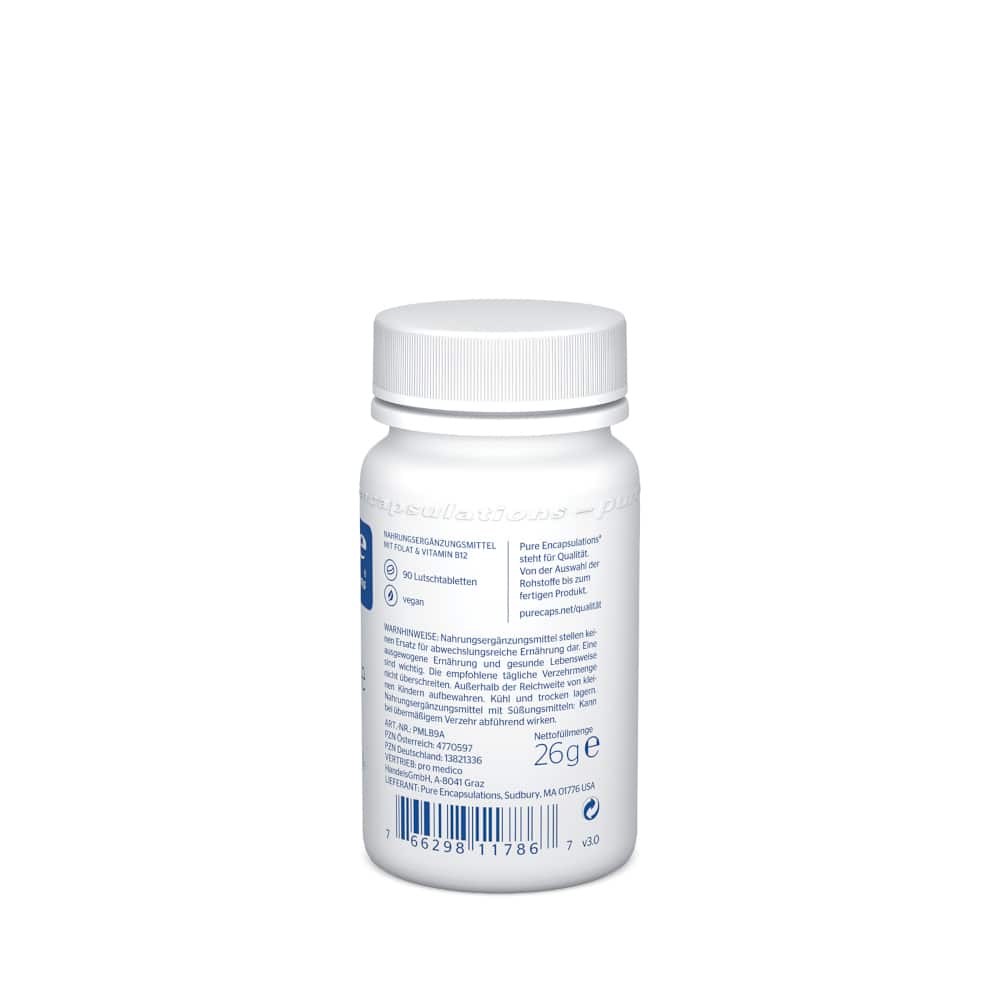 pure encapsulations B12 Folate Melt 90 St Lutschtabletten