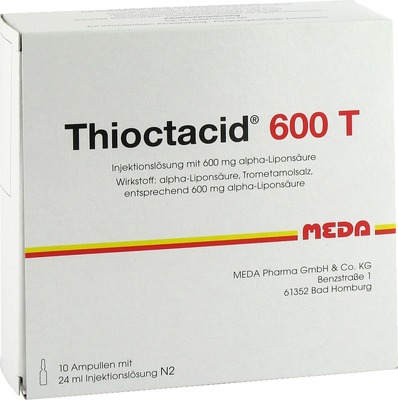 THIOCTACID 600 T Injektionslösung 10X24 ml Injektionslösung