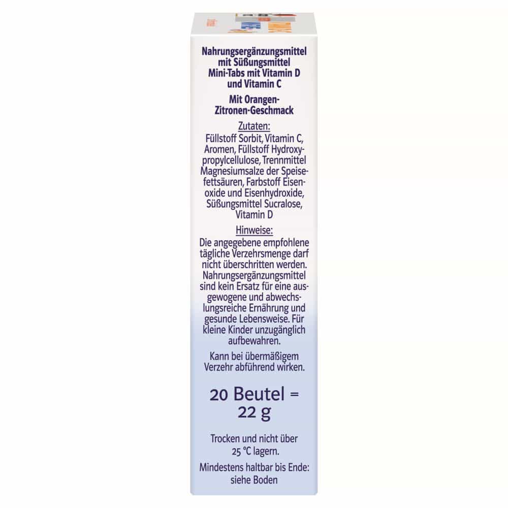 Doppelherz system VITAMIN D + C MINI TABS family 20 St Pellets