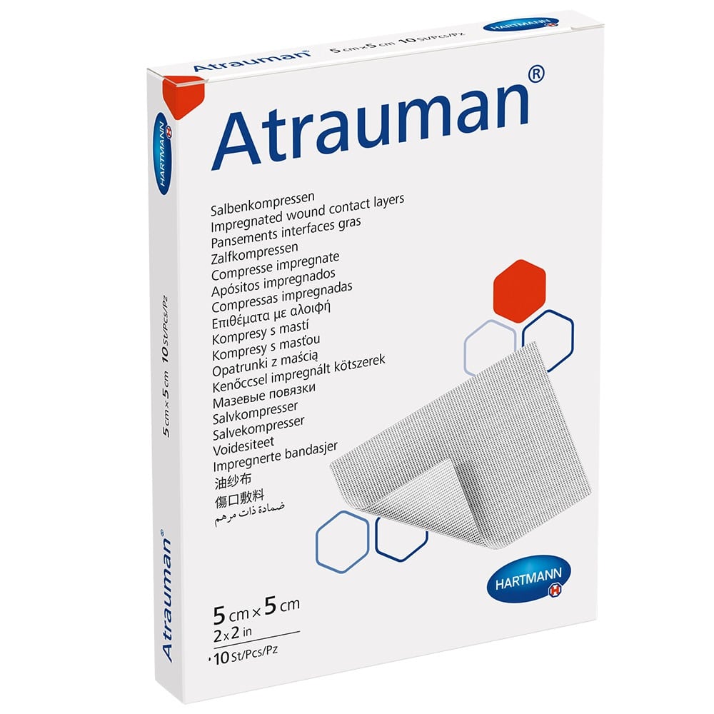 ATRAUMAN 5x5 cm steril Kompressen 10 St Kompressen